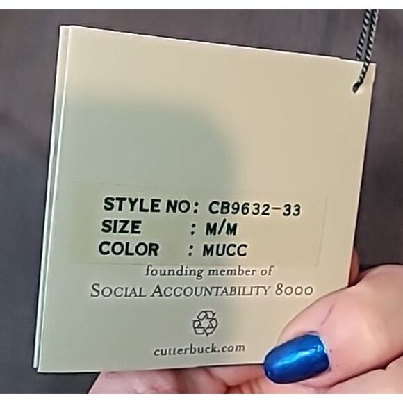 Cutter & Buck Men’s Olive Green Full Zip Jacket – Size M NWT Decadence Stuart FL - Picture 6 of 7